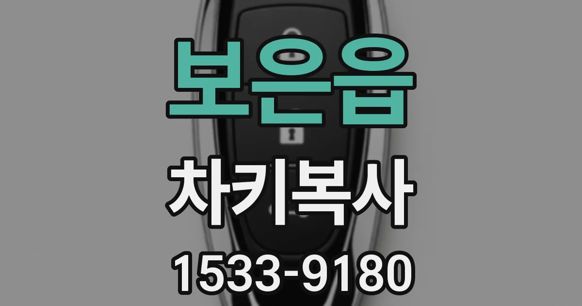 보은읍 차키복사
