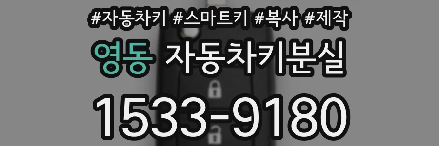 영동 자동차키분실
