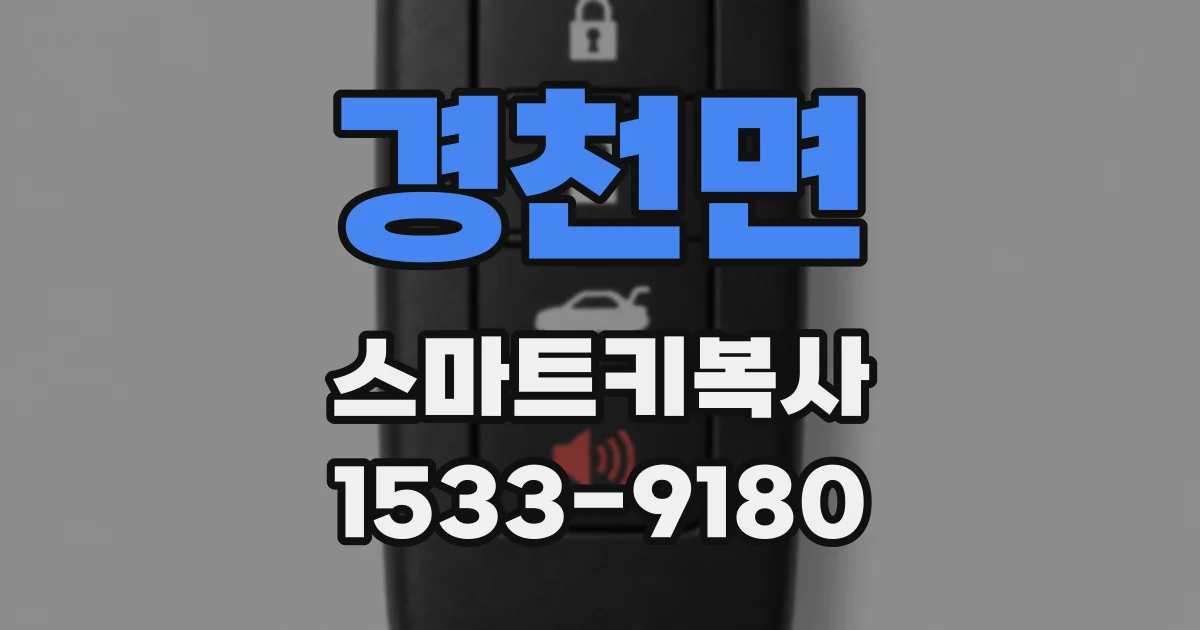 경천면 스마트키복사
