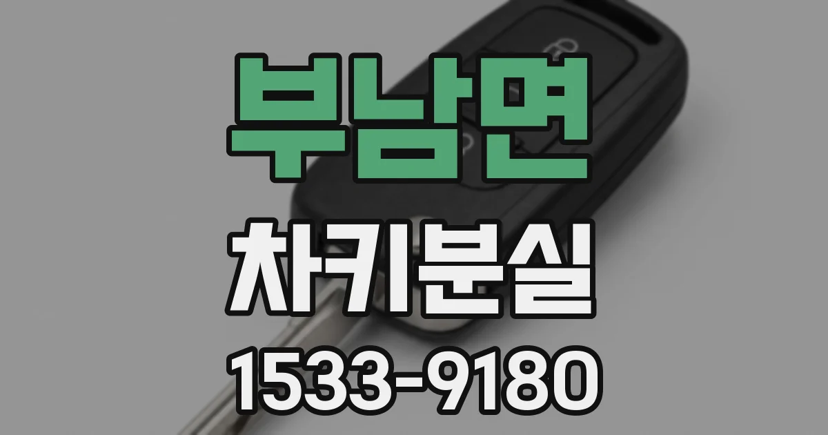 부남면 차키분실