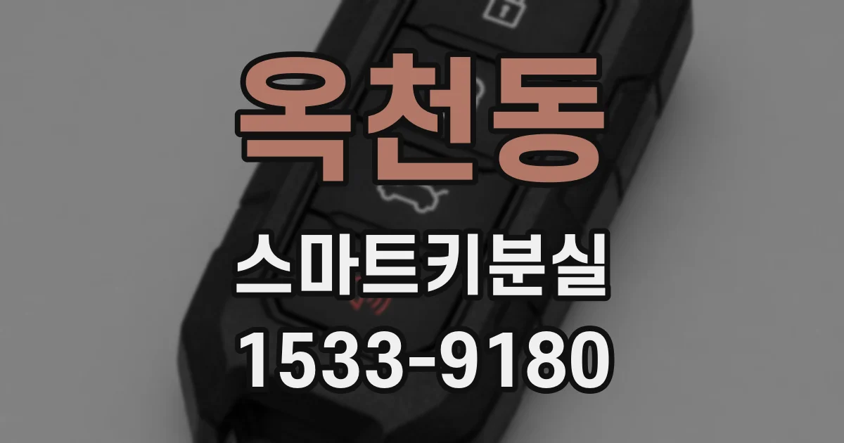 옥천동 스마트키분실