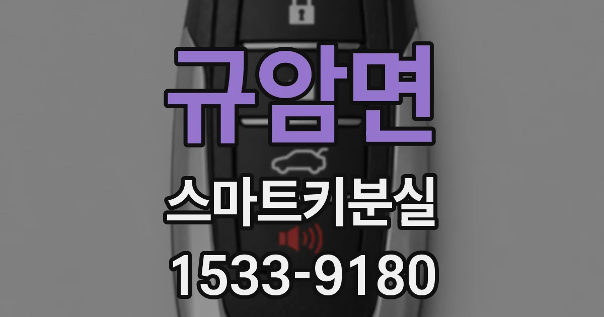 규암면 스마트키분실
