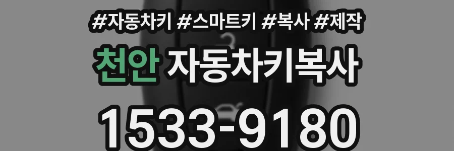천안 자동차키복사