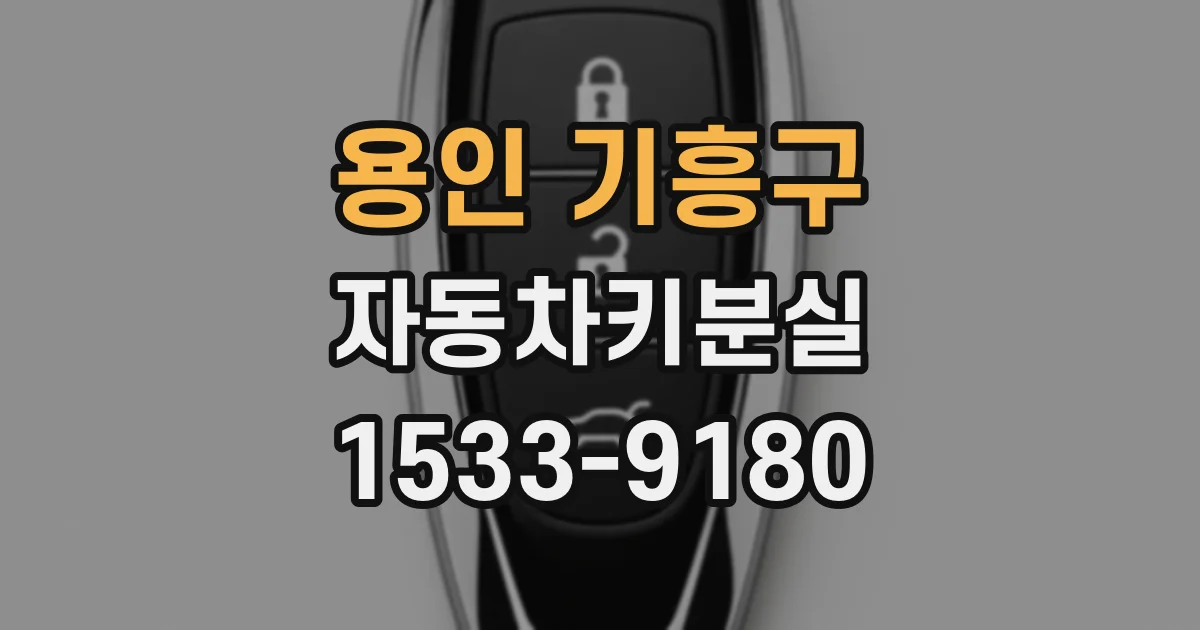 용인 기흥구 자동차키분실