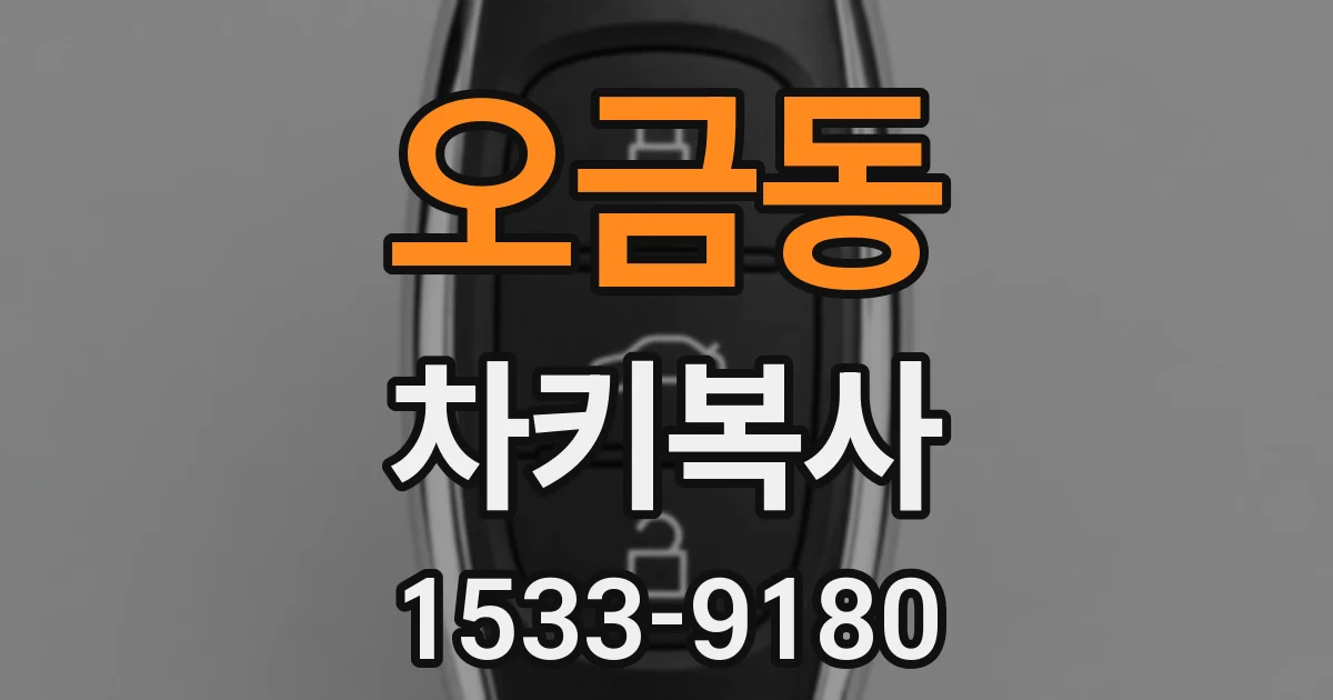 오금동 차키복사