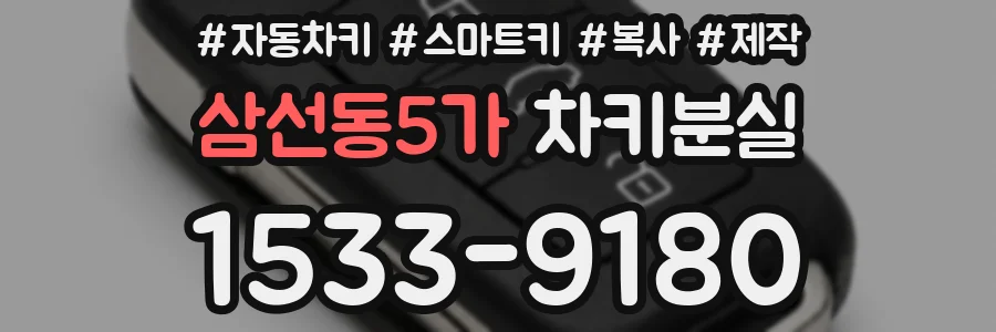 삼선동5가 차키분실