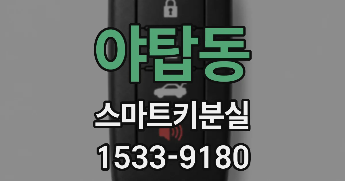 야탑동 스마트키분실