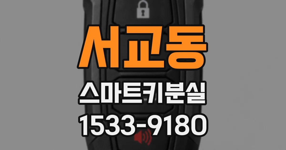 서교동 스마트키분실