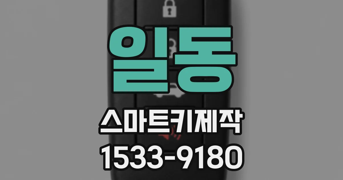 일동 스마트키제작