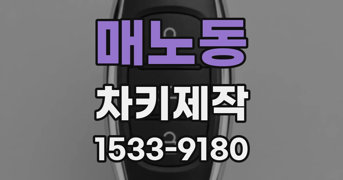 매노동 차키제작