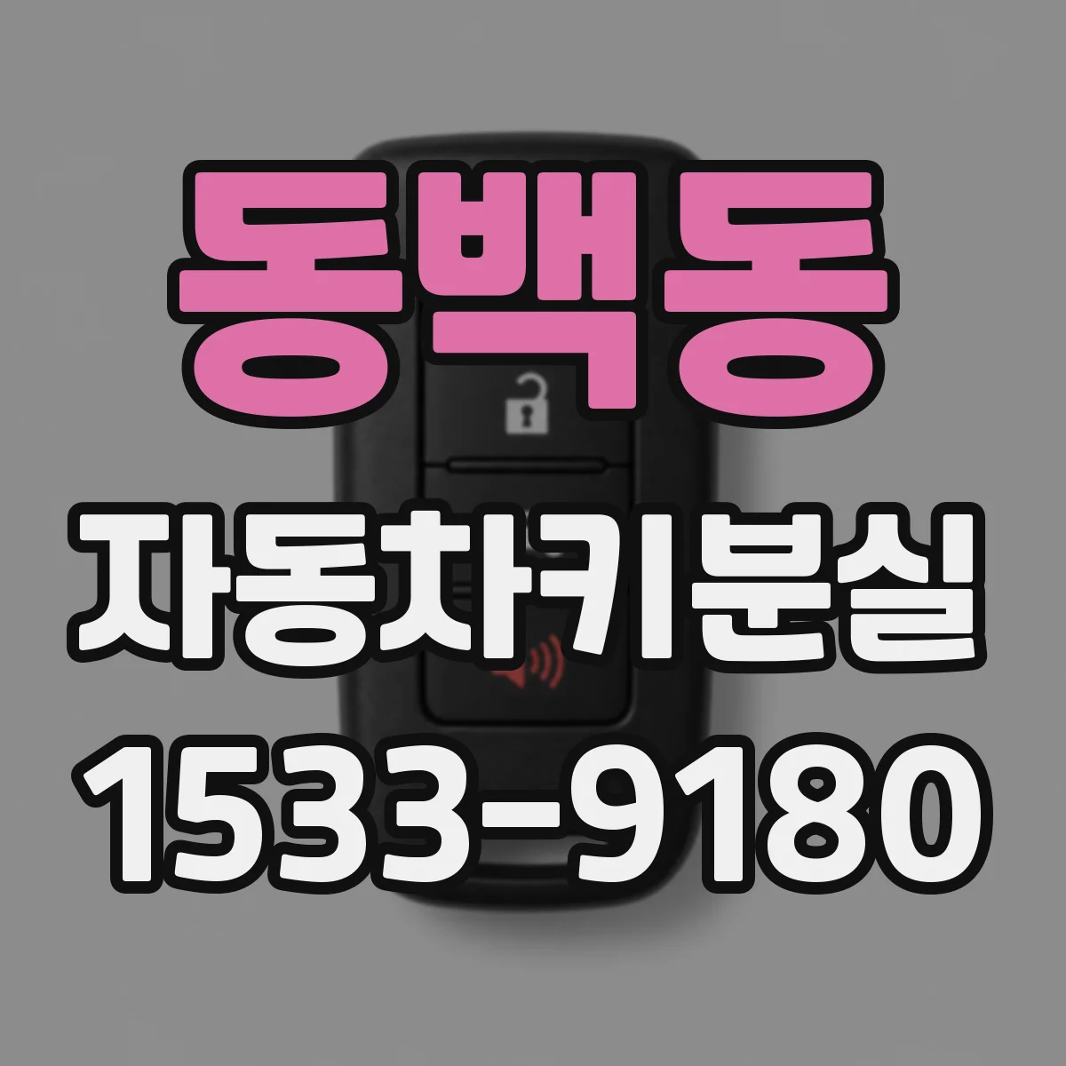 동백동 자동차키분실