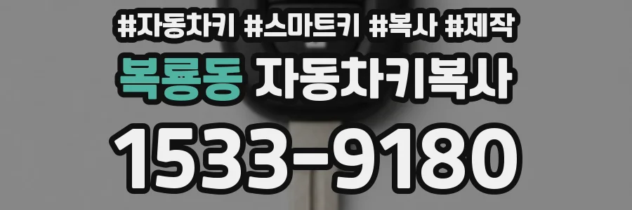 복룡동 자동차키복사