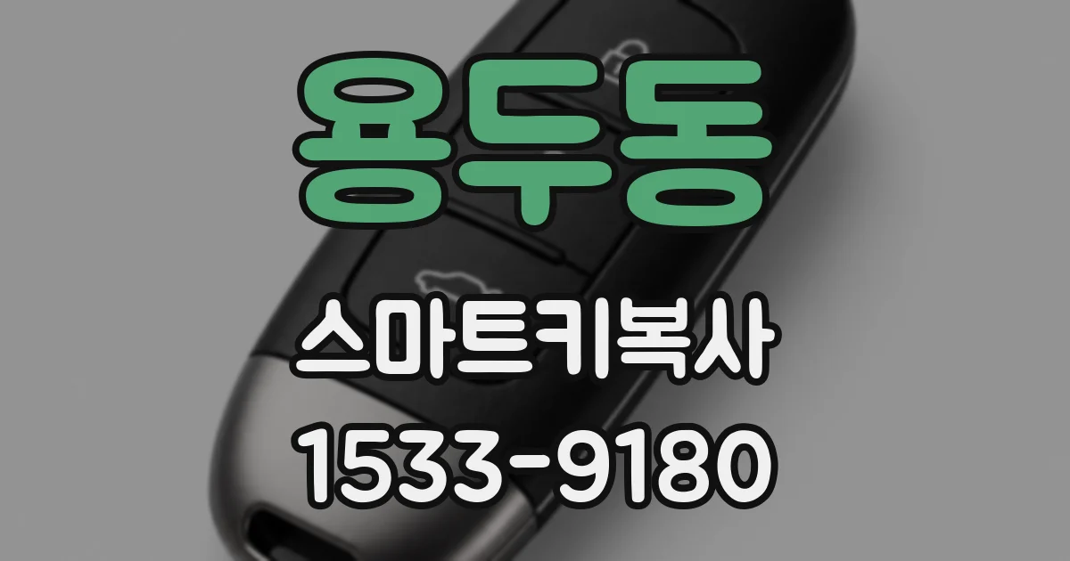 용두동 스마트키복사