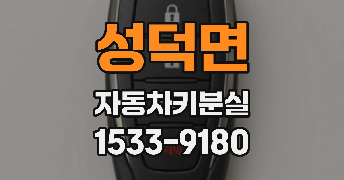 성덕면 자동차키분실