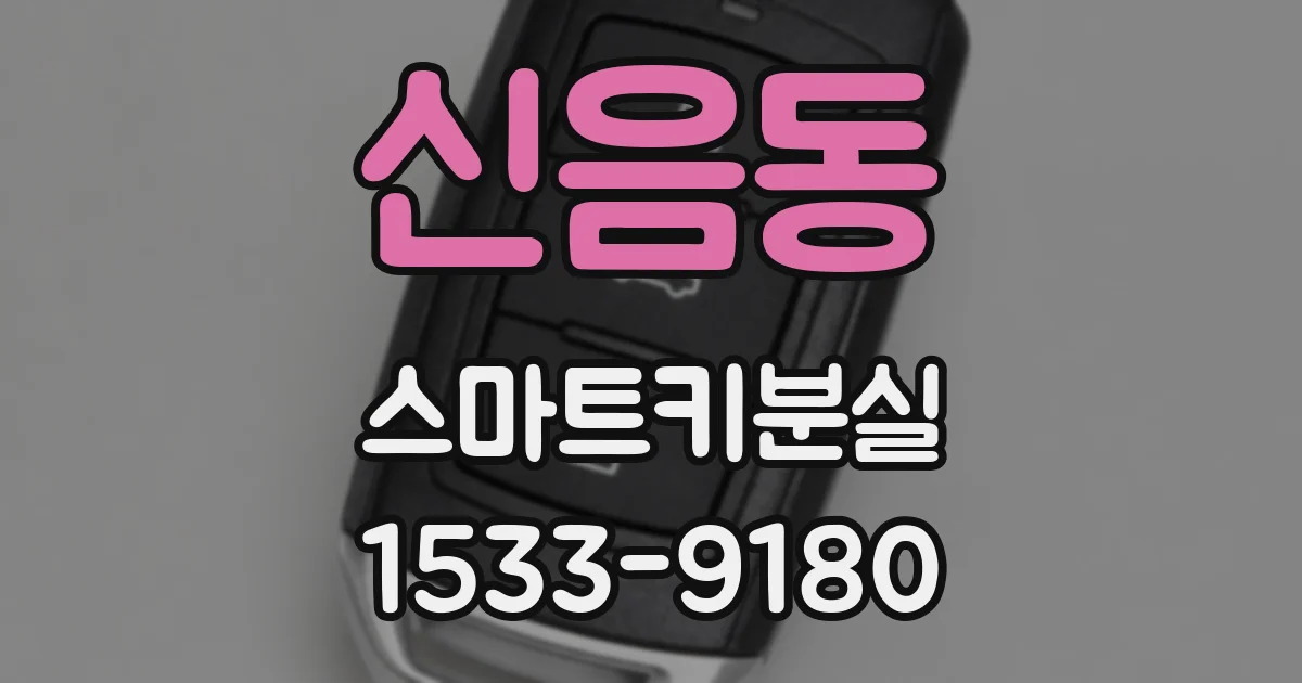 신음동 스마트키분실