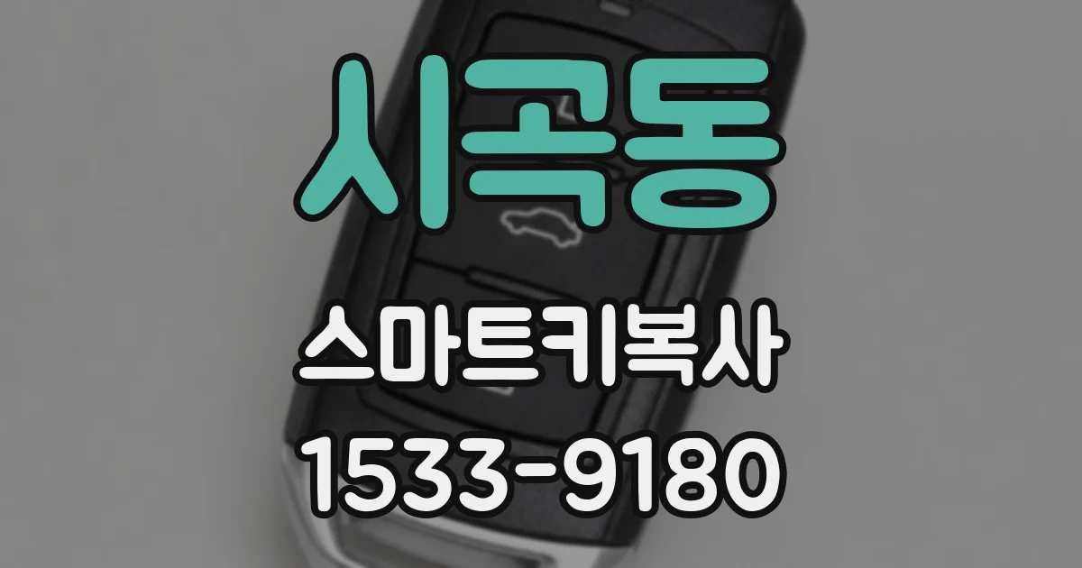 시곡동 스마트키복사