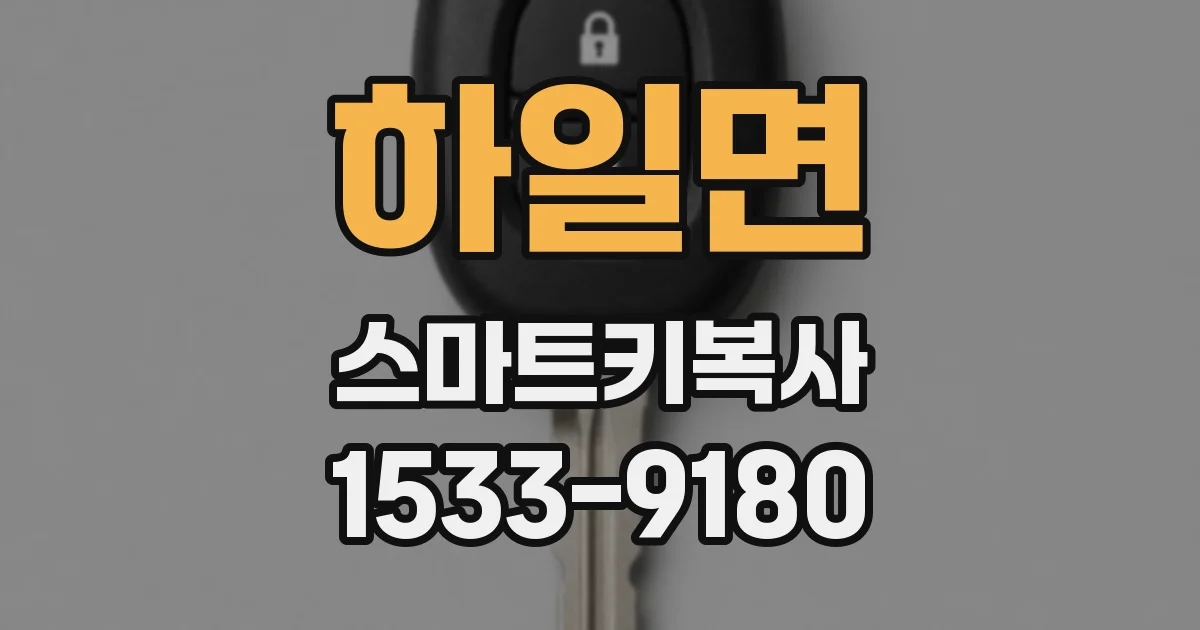 하일면 스마트키복사