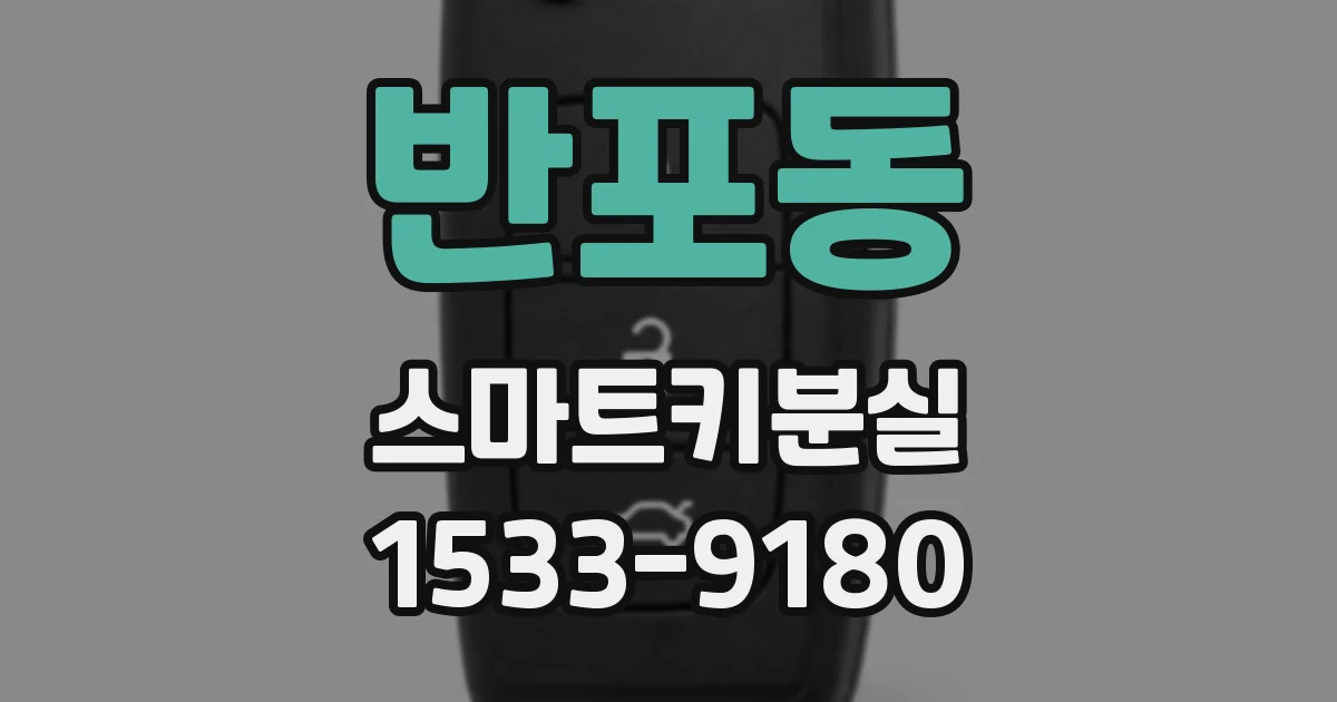 반포동 스마트키분실