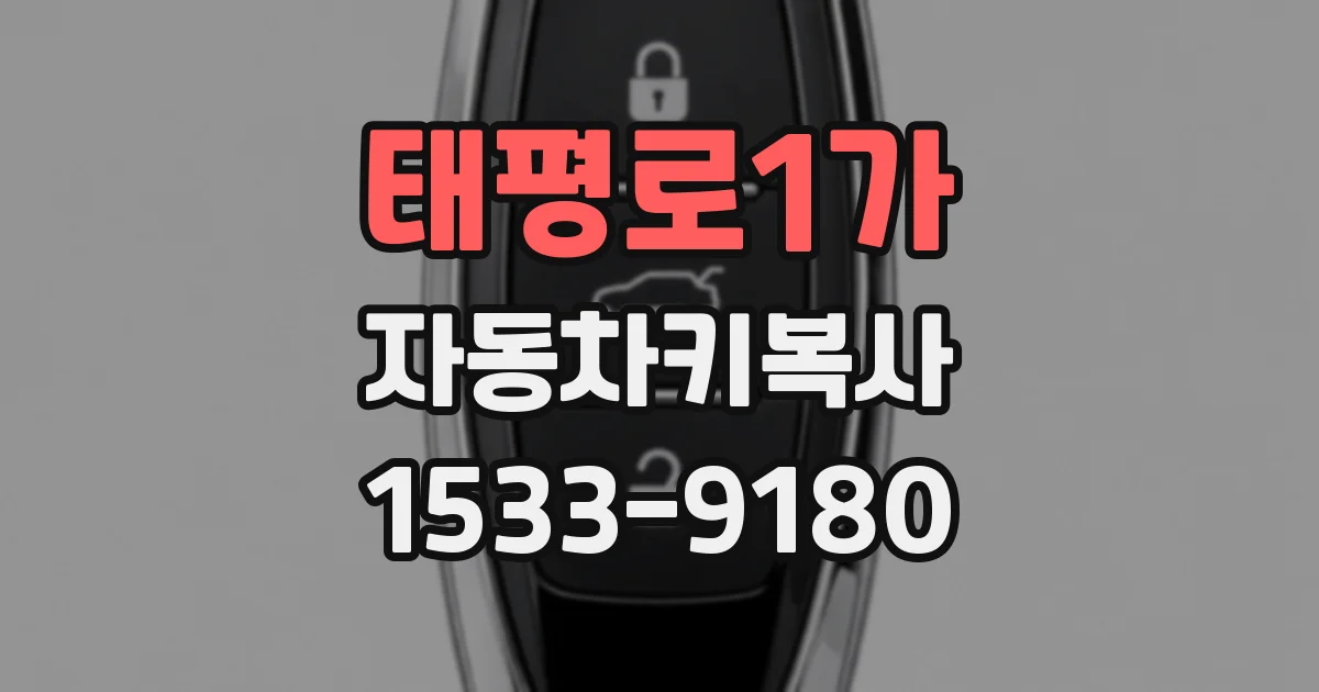 태평로1가 자동차키복사