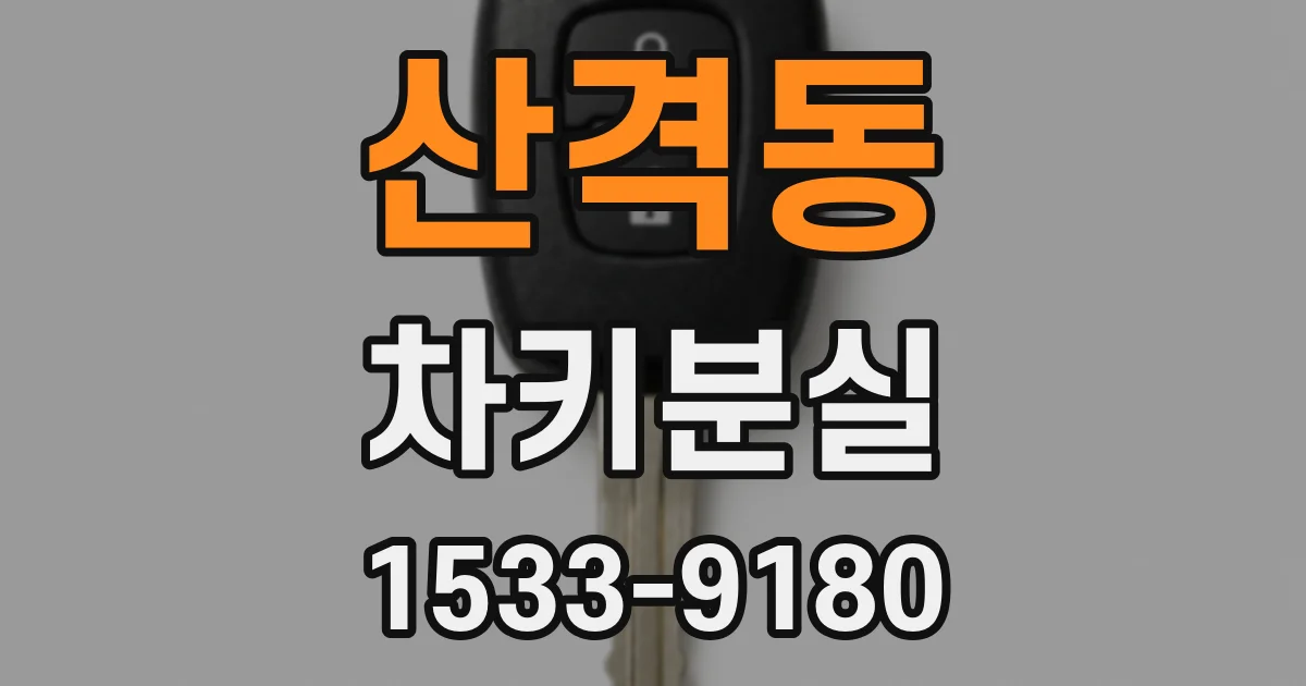 산격동 차키분실