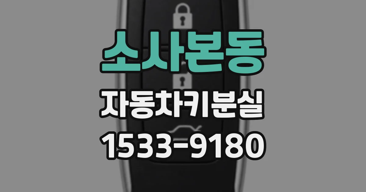 소사본동 자동차키분실