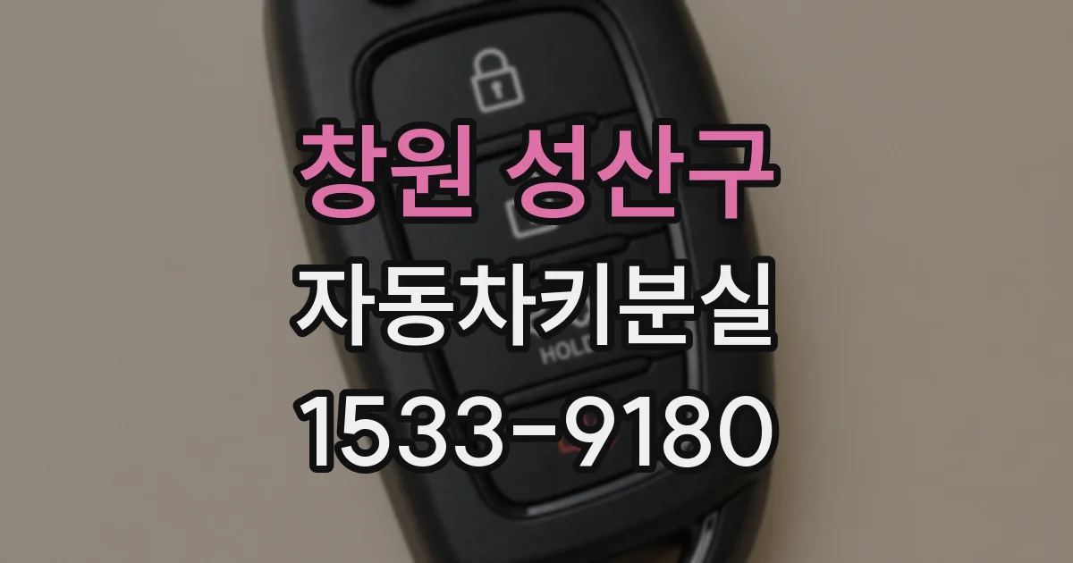 창원 성산구 자동차키분실
