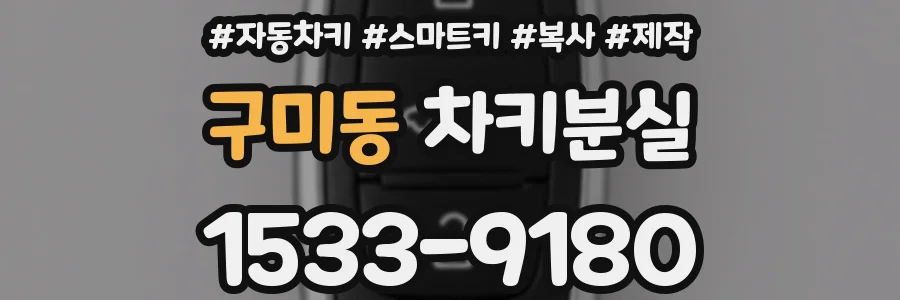 구미동 차키분실