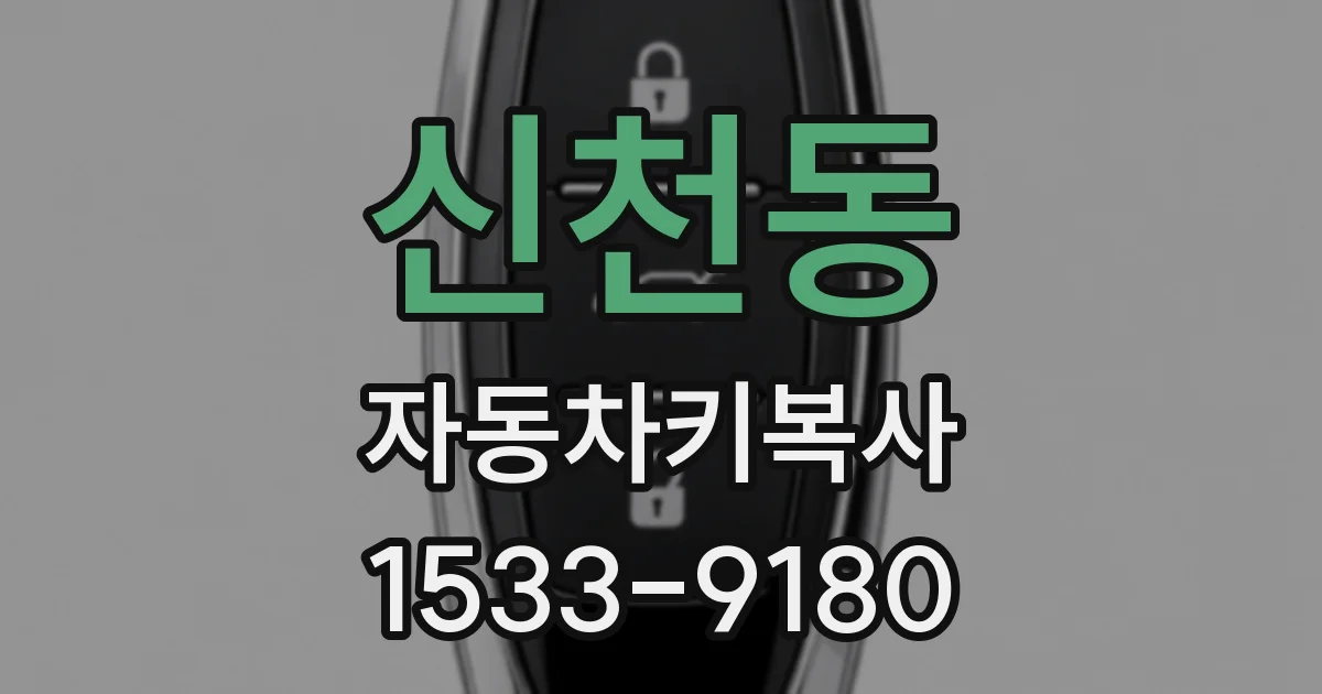 신천동 자동차키복사