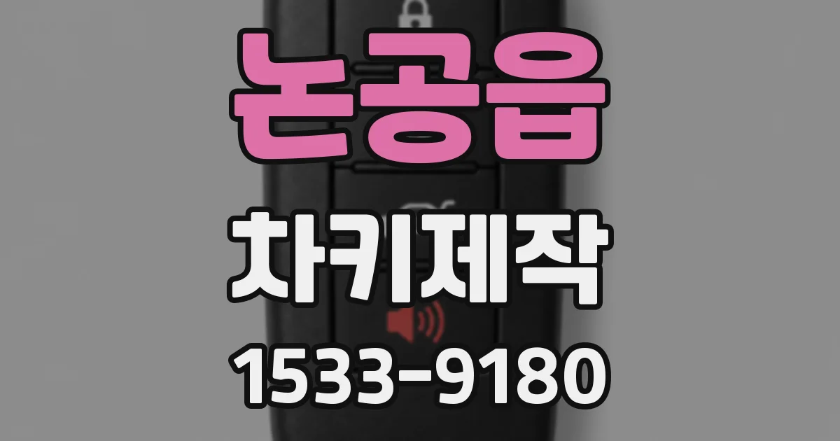 논공읍 차키제작