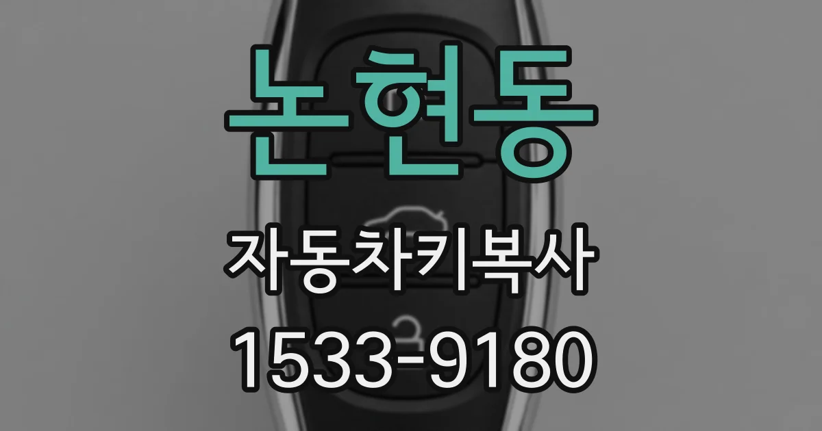 논현동 자동차키복사
