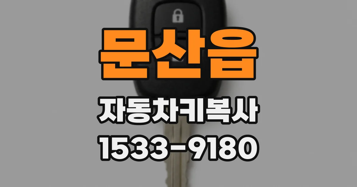 문산읍 자동차키복사