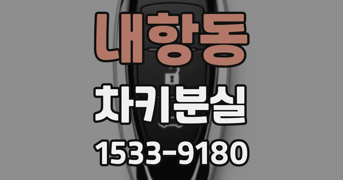 내항동 차키분실