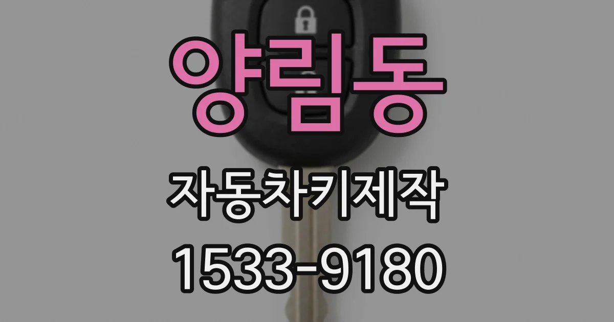 양림동 자동차키제작