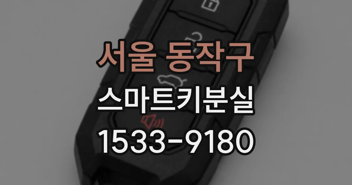 서울 동작구 스마트키분실