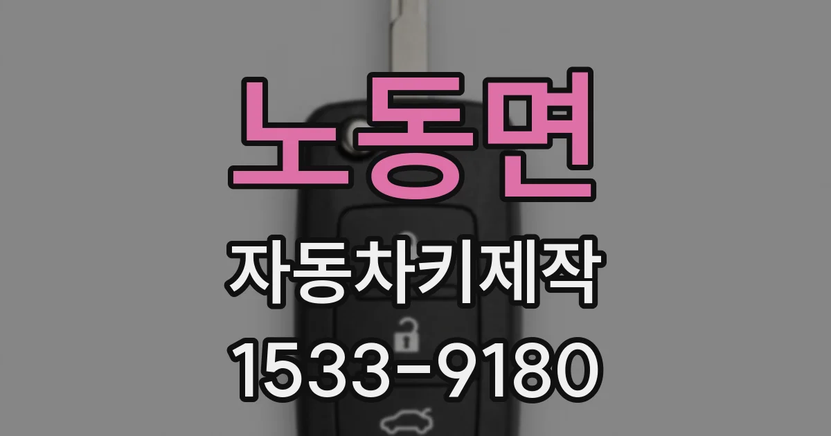 노동면 자동차키제작