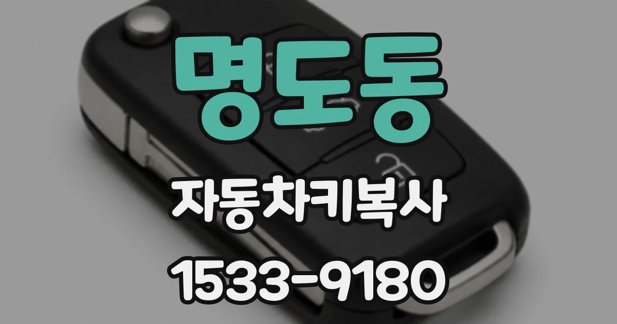 명도동 자동차키복사