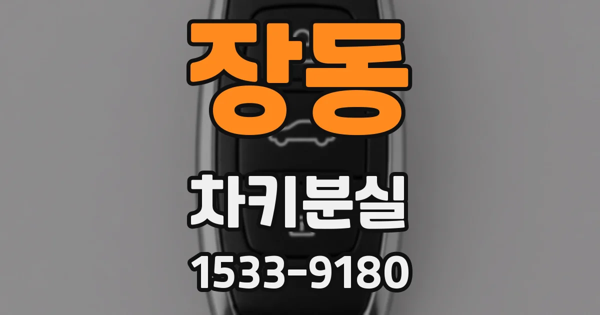 장동 차키분실
