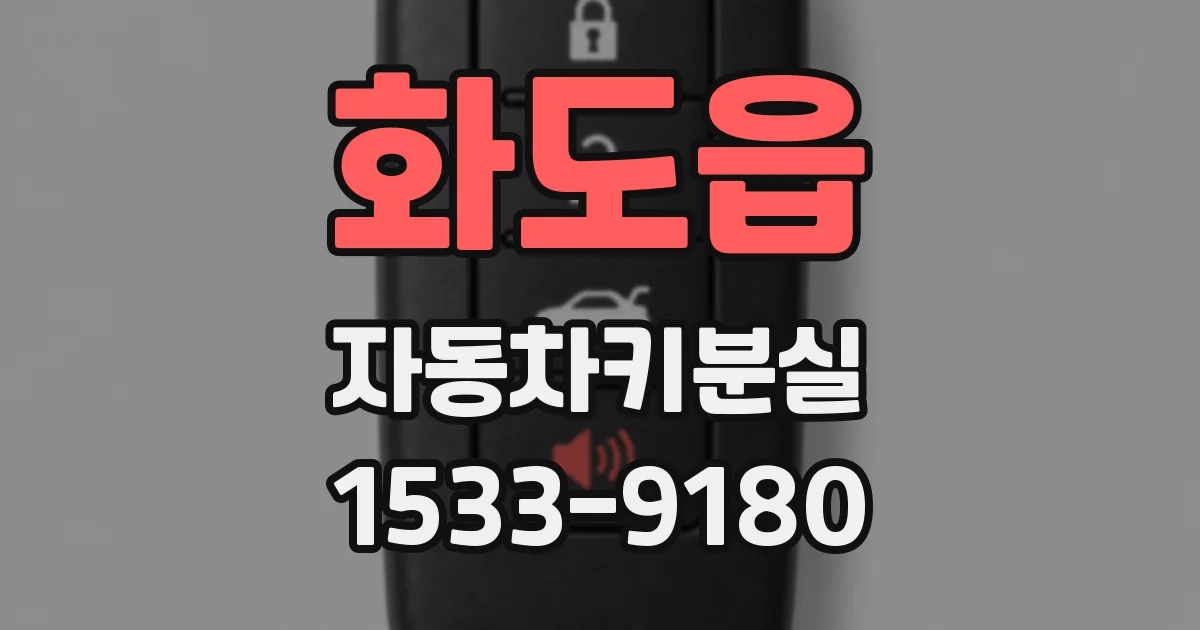 화도읍 자동차키분실