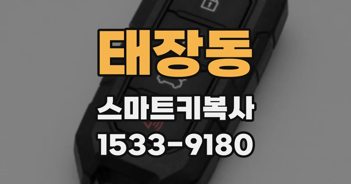 태장동 스마트키복사