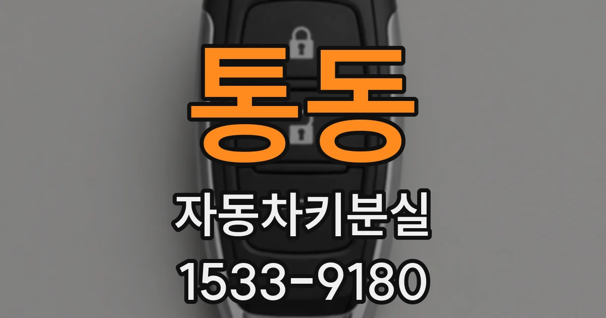 통동 자동차키분실