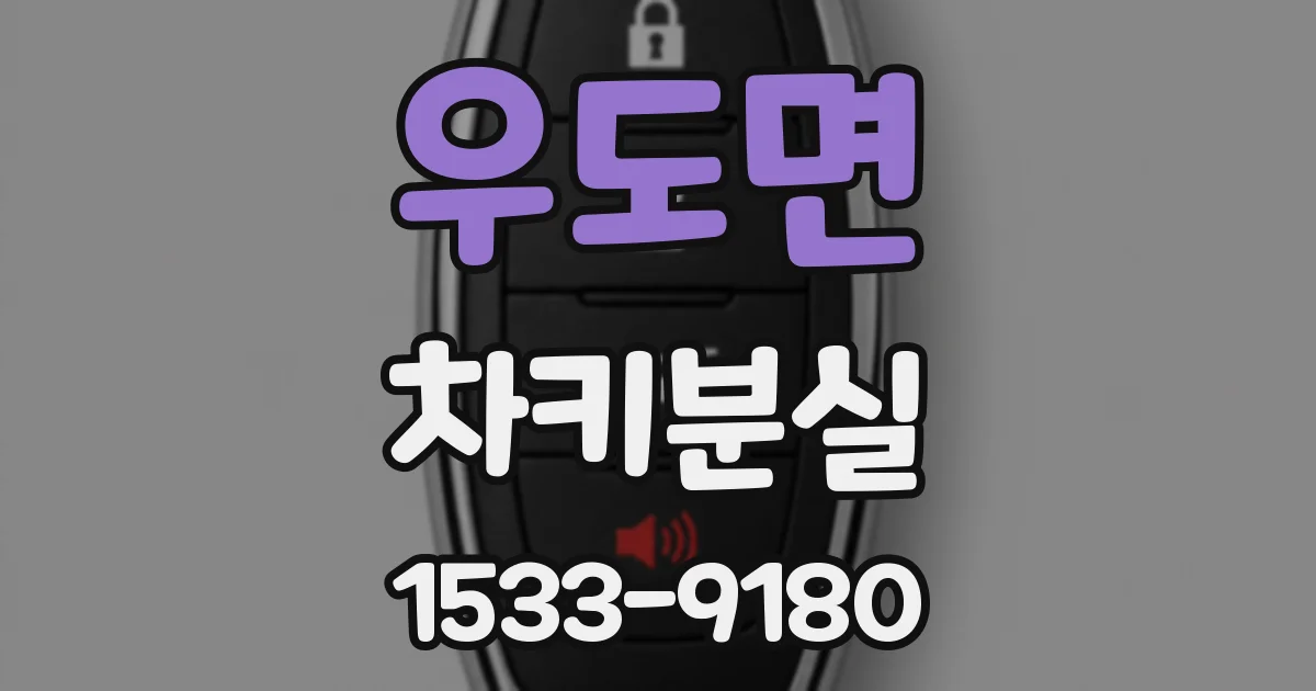 우도면 차키분실
