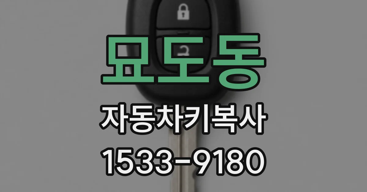 묘도동 자동차키복사