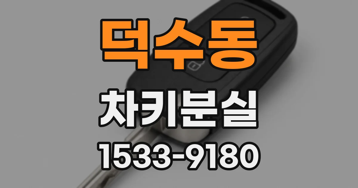 덕수동 차키분실