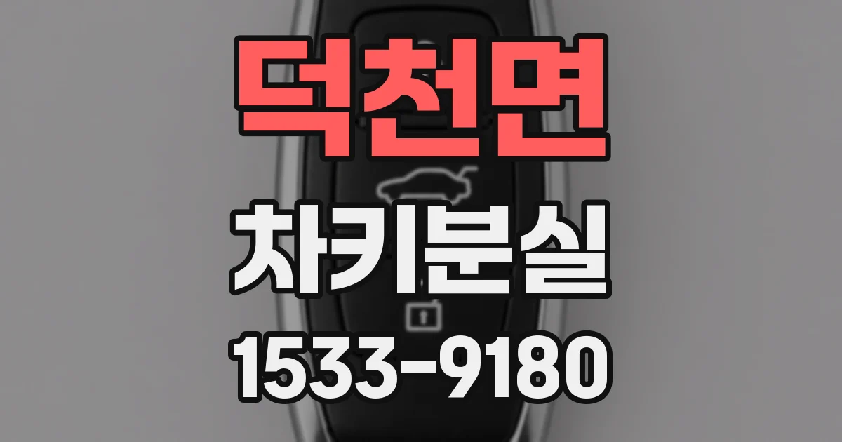 덕천면 차키분실