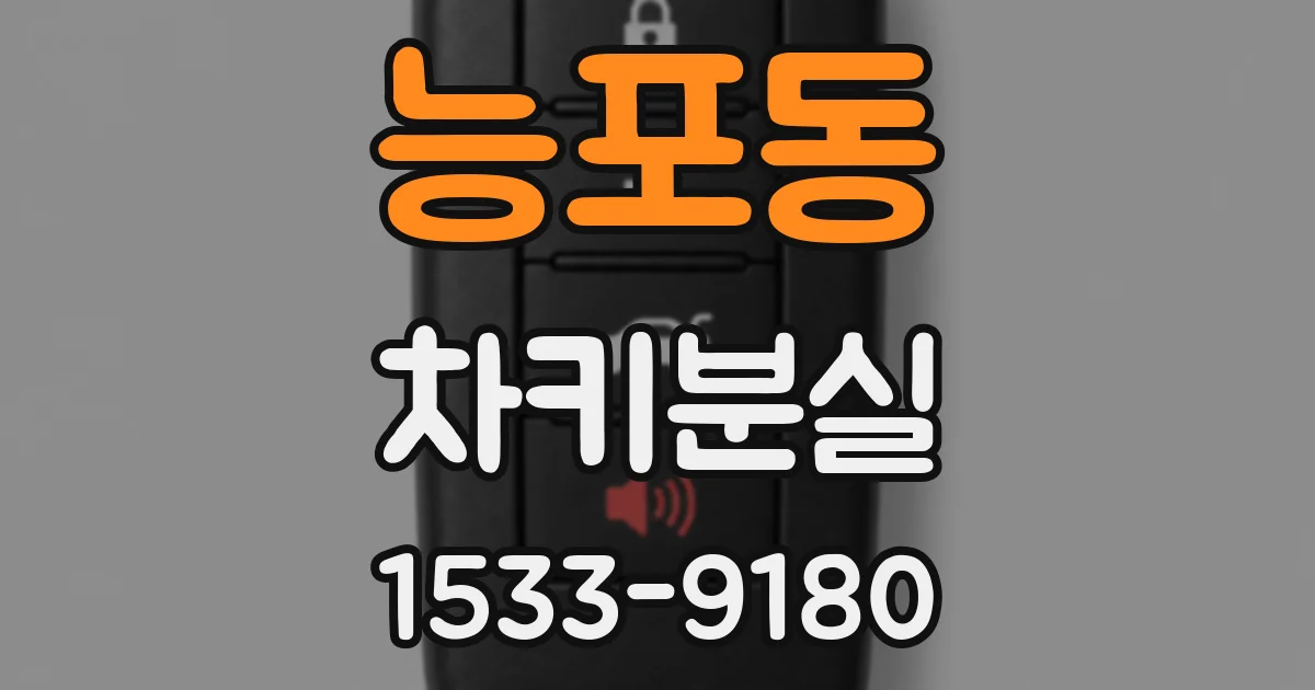 능포동 차키분실