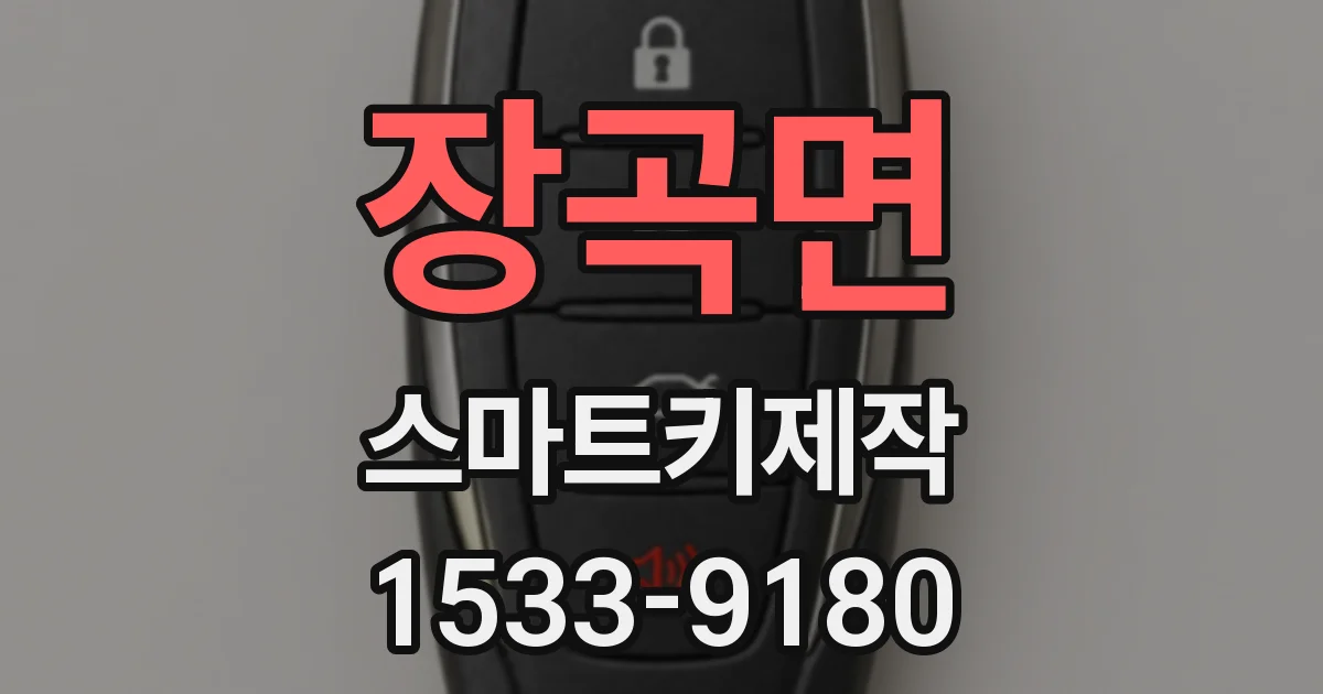 장곡면 스마트키제작