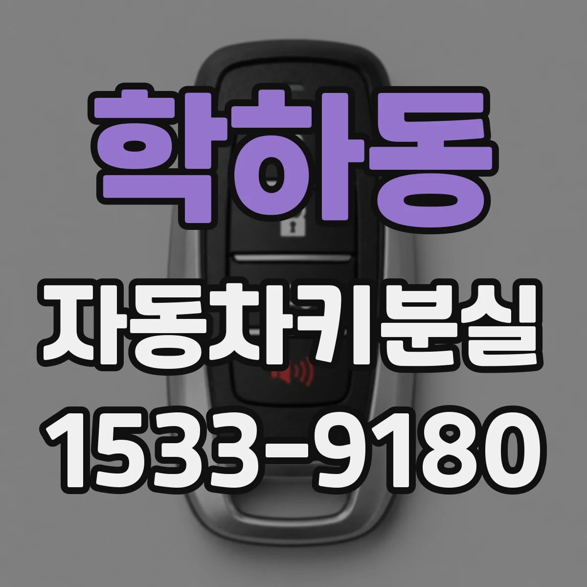학하동 자동차키분실