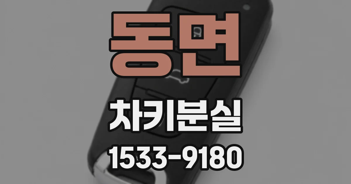 동면 차키분실
