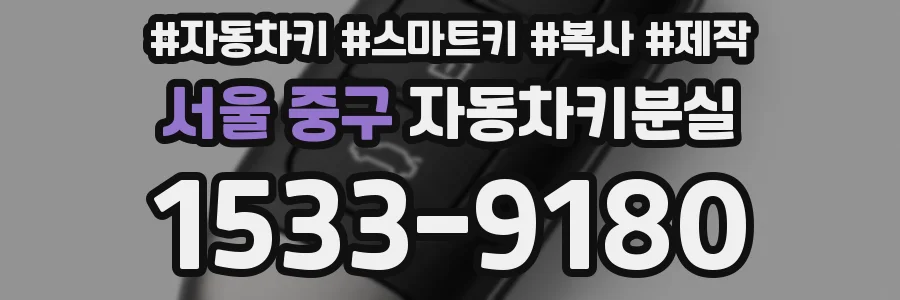 서울 중구 자동차키분실