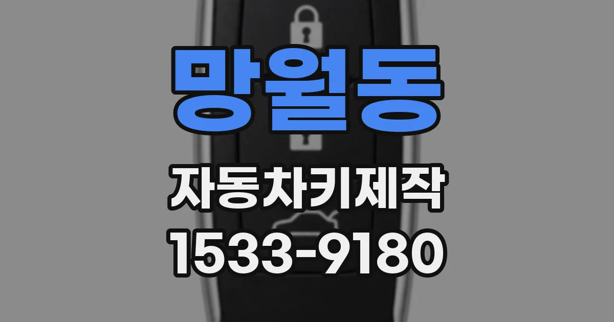 망월동 자동차키제작